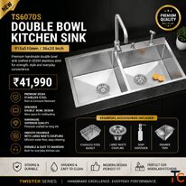 Premium Stainless Steel Double Kitchen Sink for Modern Kitchens