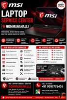 MSI Laptop Service Center Bommanahalli MSI Laptop Repair Gaming Laptop Service Laptop Service Near H