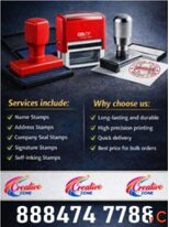 Creative Zone Rubber Stamp Rs. 350- Immediately Delivery Contact 433