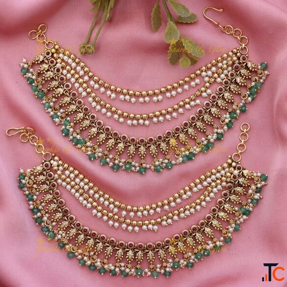 Timeless Traditional Ear Chain Sparkle and Glow
