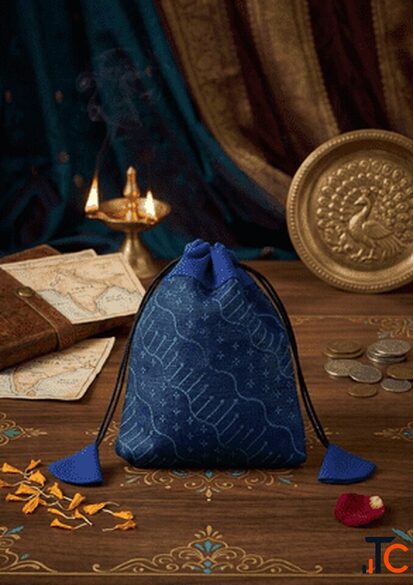 Wave Trail Signature Potli - Elegant Handcrafted Designer Potli Bag for Weddings Festive Occasions
