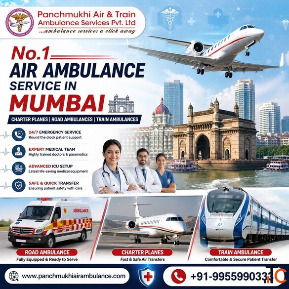Panchmukhi Air Ambulance in Mumbai Transports Patients without Danger