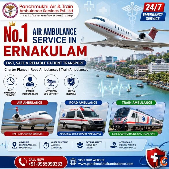 Panchmukhi Air Ambulance in Ernakulam Provides an Advanced ICU Setup