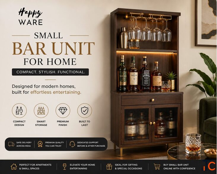 Small Bar Unit for Home Smart Style for Compact Spaces