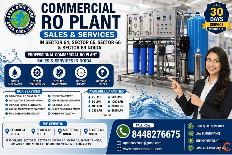 Commercial RO Plant Sales Services in Sector 64 Sector 65 Sector 66 Sector 69 Noida APNA COOL ZONE