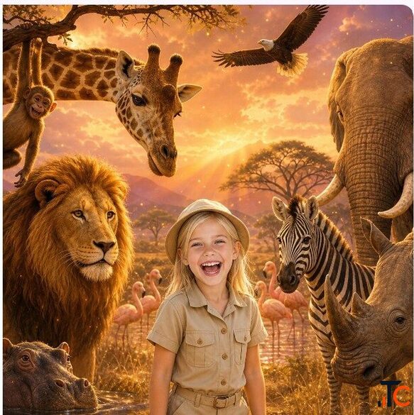 Magical Book Safari Day A Personalized Wildlife Adventure for Every Child