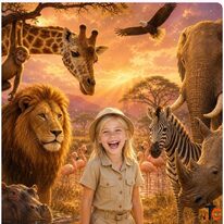 Magical Book Safari Day A Personalized Wildlife Adventure for Every Child