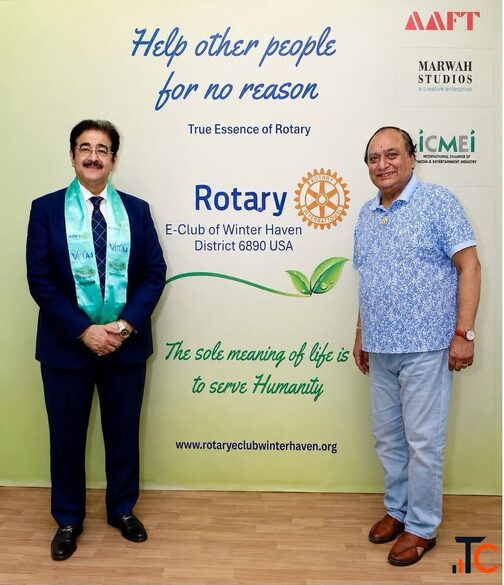 Dr. Sandeep Marwah Assumes Office as President of Rotary E-Club of Winter Haven FloridaUSA