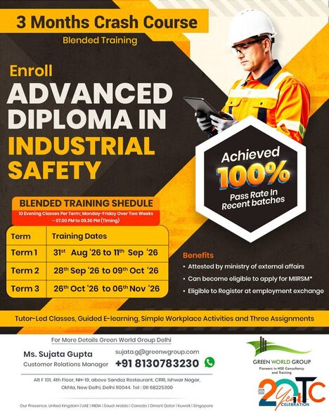 ADIS Class Online - Learn Advanced Diploma in Industrial Safety