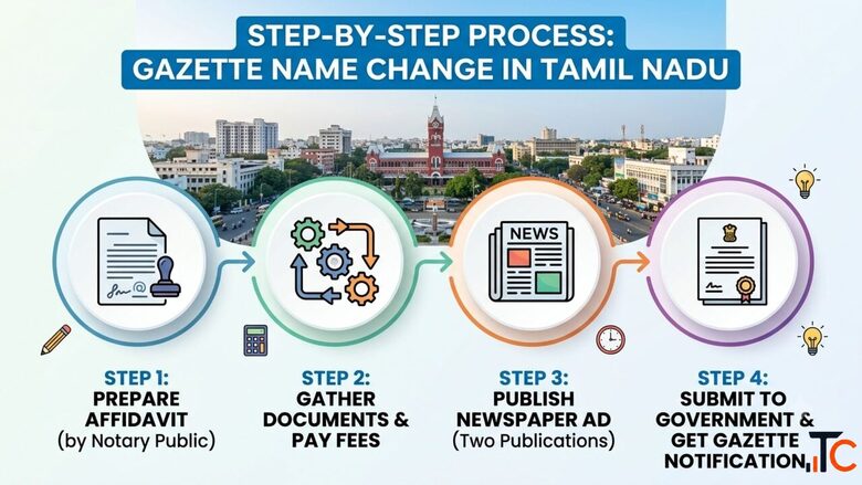 Fast Legal Service for Gazette for Name Change in Tamil Nadu Vakil India