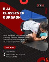 Train Brazilian Jiu-Jitsu BJJ in Gurgaon - Free Trial Class at Kombat Hall