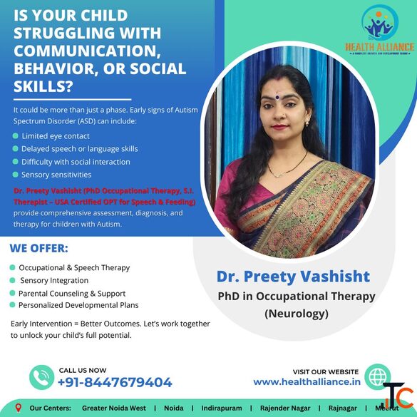 Best Occupational Therapist in Noida - Health Alliance