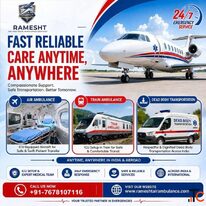 Need Fast Air and Train Ambulance Services in Patna Choose Ramesht
