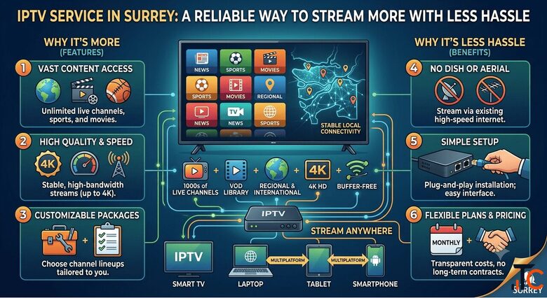 IPTV Service in Surrey A Reliable Way to Stream More With Less Hassle
