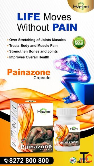 Hashmi Painazone Capsules Natural Herbal Formula for Joint Health Support