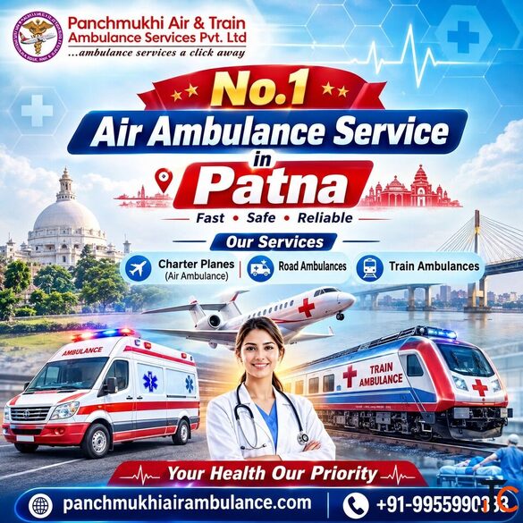 Panchmukhi Air Ambulance in Patna - Rapid Air Medical Rescue