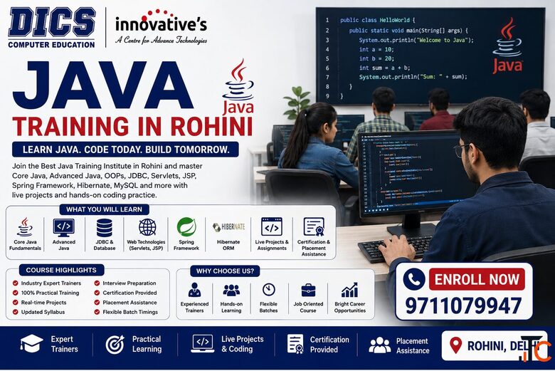 Best Java Training Institute in Rohini - Professional Java Course with Live Projects