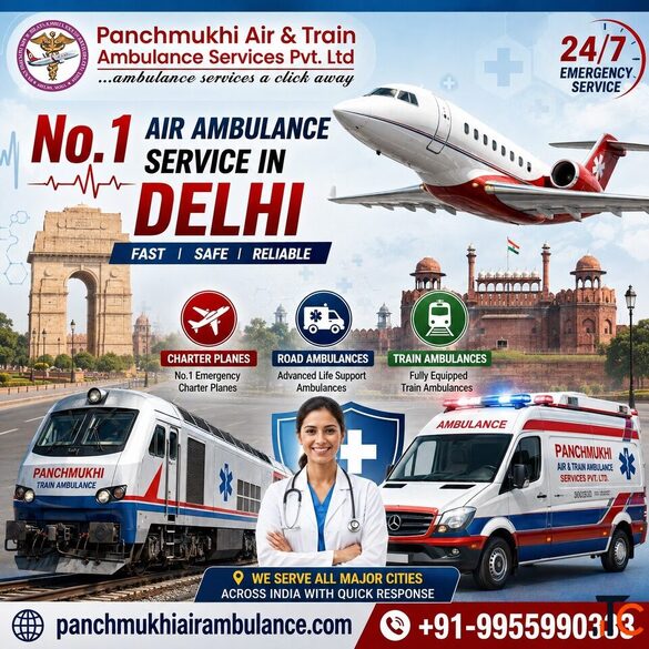 Panchmukhi ICU Air Ambulance in Delhi - Receive Continuous Patient Care