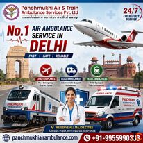 Panchmukhi ICU Air Ambulance in Delhi - Receive Continuous Patient Care