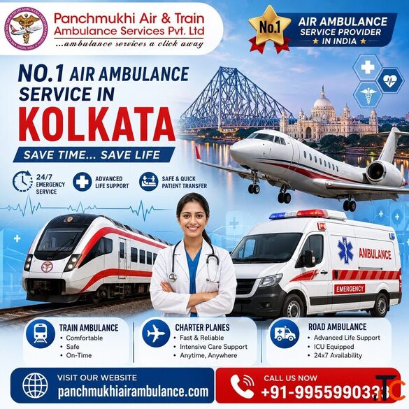 Panchmukhi Best Patient Shifting Air Ambulance in Kolkata- Life Saving Flights with Nationwide Reach
