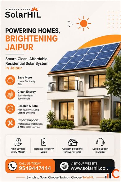 Residential Solar System Jaipur - Smart Energy for Every Home