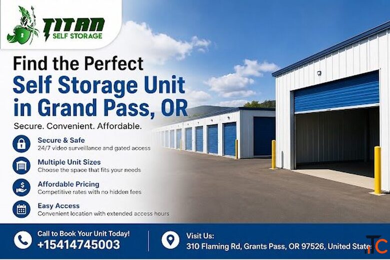 Self storage unit in Grants Pass with Secure Flexible Rentals