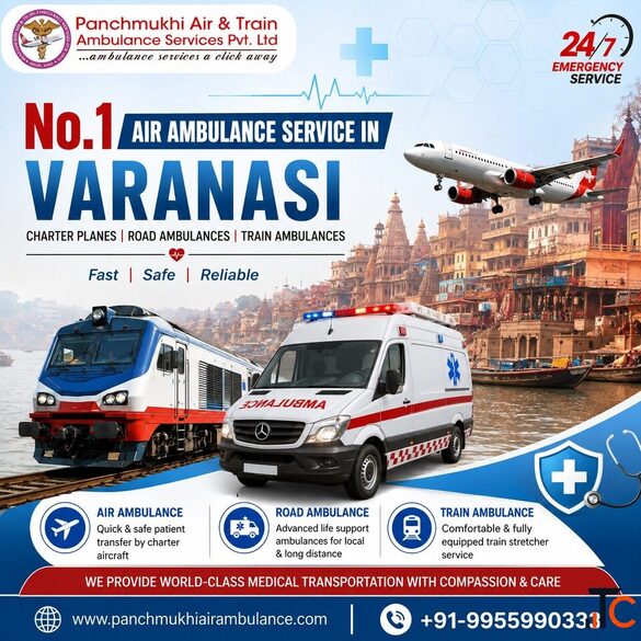 Panchmukhi Hi Tech Air Ambulance in Varanasi - Secured and Medically Balanced Repatriation Offered