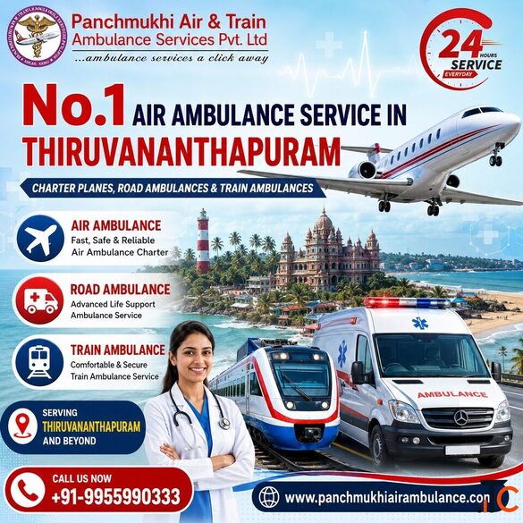 Panchmukhi Low Cost Air Ambulance in Thiruvananthapuram - Advanced Air Transfer at Low Cost