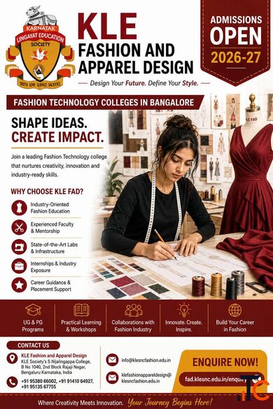 Fashion Technology colleges in Bangalore Admissions Open 2026-27