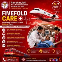 Panchmukhi Best Patient Shifting Ambulance in Ranchi- Specialized rail ambulance with exceptional fe