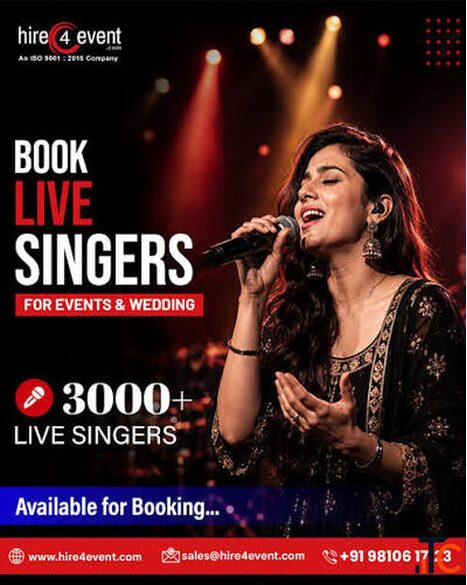Book Live Singers for Corporate Events and Weddings
