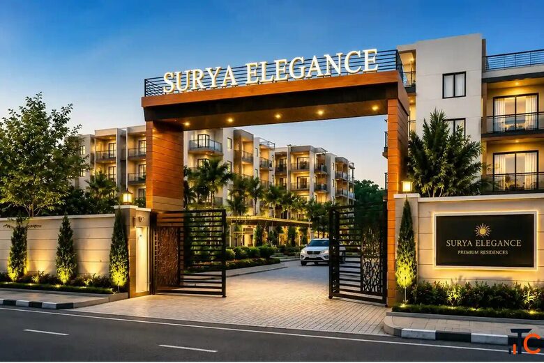 Surya Elegance is a low-rise residential project located in NH-24 Ghaziabad where 2 BHK and 3 BHK fl