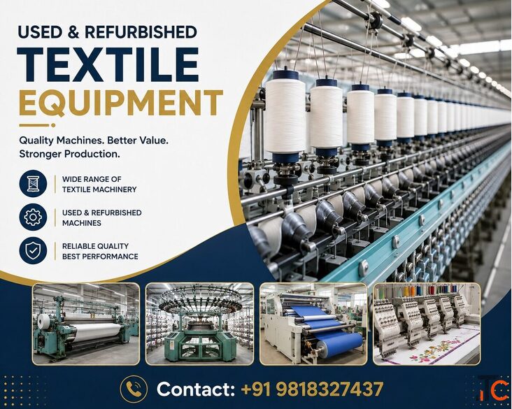Used Refurbished Textile Processing Equipment for Sale - IndiaBizzness Industrial Marketplace