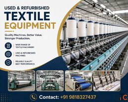 Used Refurbished Textile Processing Equipment for Sale - IndiaBizzness Industrial Marketplace