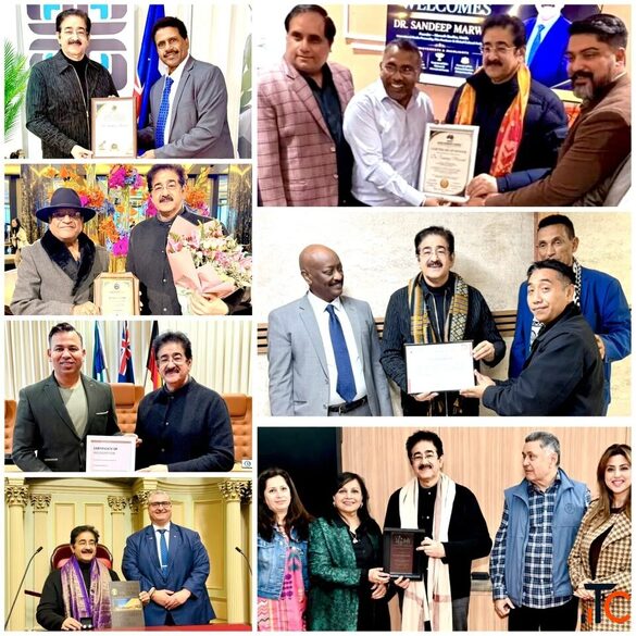 Dr. Sandeep Marwah Receives Seven International Honors Across Australia in Seven Days