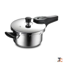 Tramontina 3 Litres Triply Pressure Cooker Outer Lid Healthy Stainless Steel Cooker PFAS PFOA PTFE F