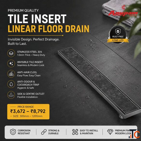 Buy Tile Insert Floor Drain Online