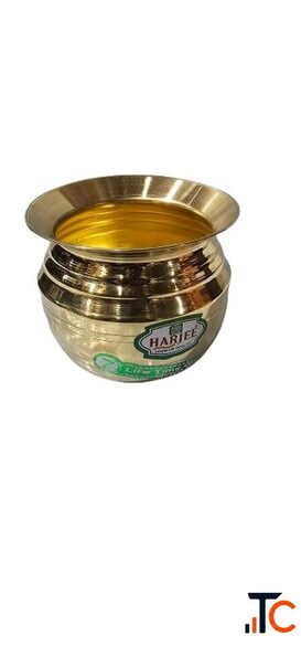 Traditional Brass Serving Bowl Gold Finish Round Shape