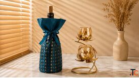 Classic Wine Wrap Potli - Handcrafted Designer Potli for Weddings Elegant Gifting