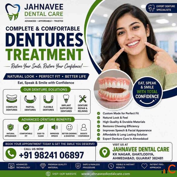 Dentures treatment in Ahmadabad Jahnavee Dental Care