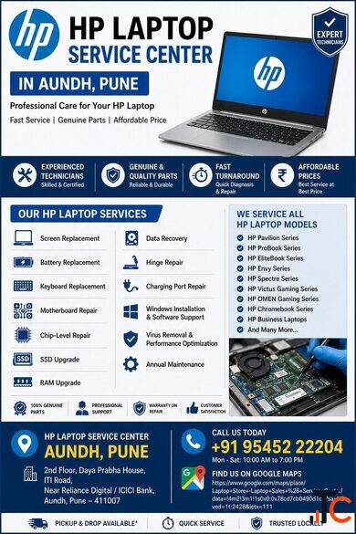 HP Laptop Service Center in Aundh Pune