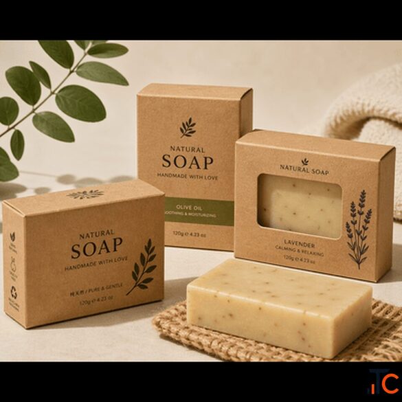 Custom Kraft Soap Boxes with Logo Eco-Friendly Soap Packaging Wholesale