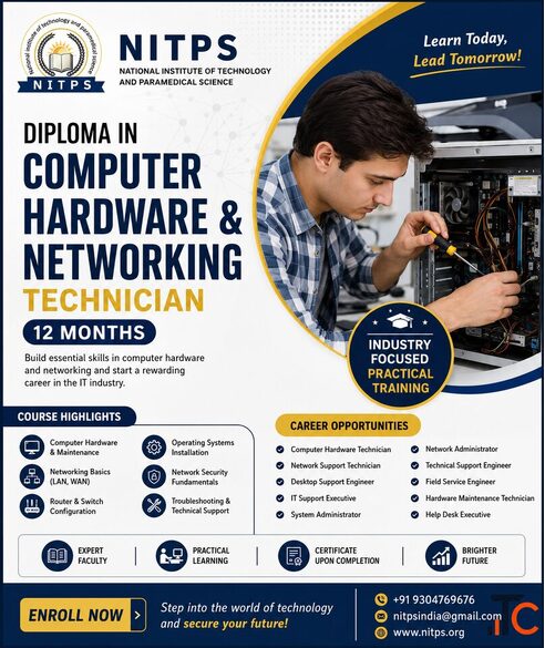 Diploma in Computer Hardware Networking Technician 12 Months NITPS