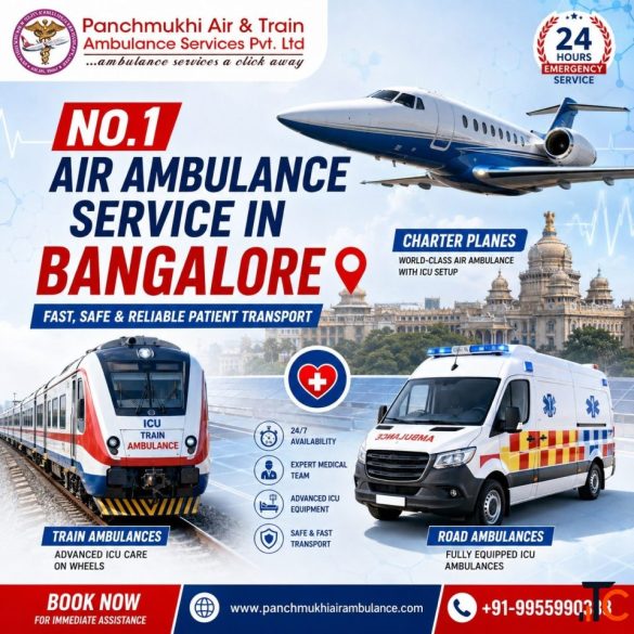 Choose Panchmukhi Air Ambulance Service in Bangalore for the Quickest Possible Patient Transfer