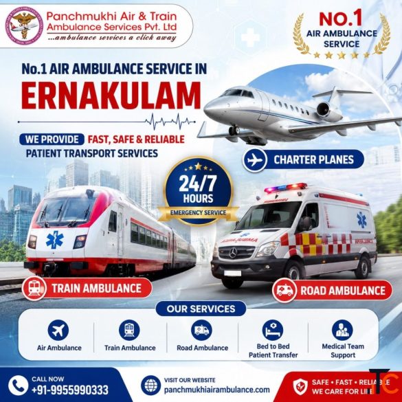 The Panchmukhi Air Ambulance Service in Ernakulam Provides Excellent Patient Care