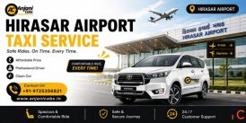 Hirasar Airport One Way Taxi Anjani Cabs