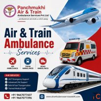 Panchmukhi Hi tech Train Ambulance in Lucknow- Medical Transport with Top Notch Amenities
