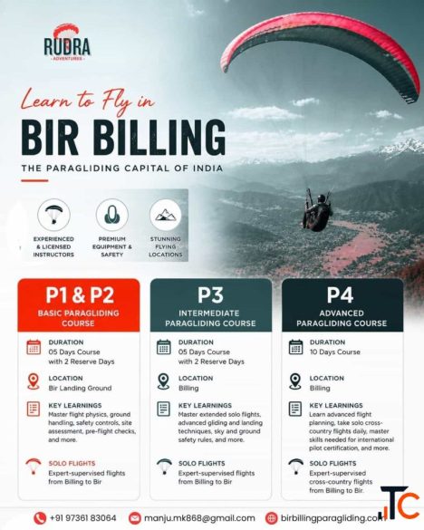 Paragliding Course Bir Billing Rudra Adventure