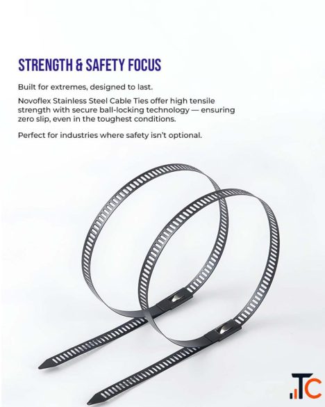 Novoflex Stainless Steel Cable Tie Manufacturer for OEM Applications