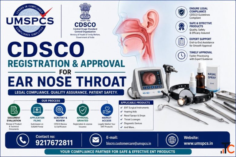 CDSCO Registration Approval for Ear Nose Throat